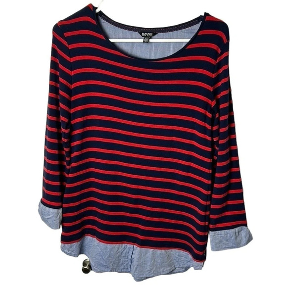 Buffalo David Bitton, twofer,breton stripes sweater,coastal,small,EC - Picture 1 of 10